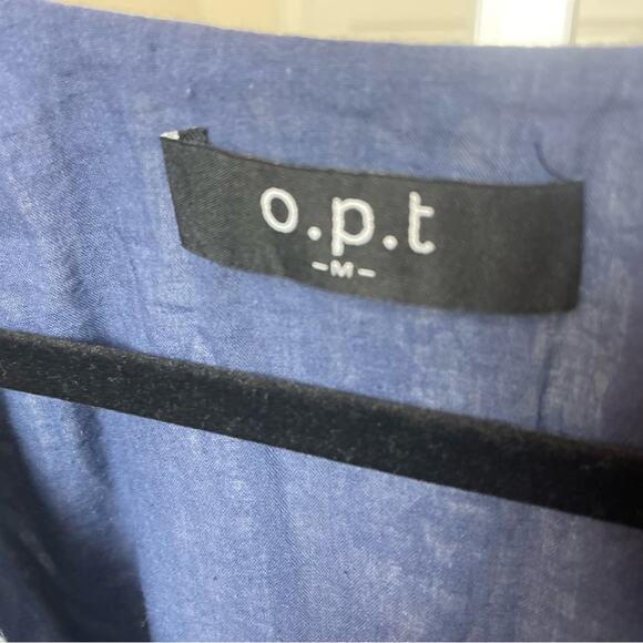 REVOLVE O.P.T. Blue Floral Ruffled Mini Dress, Cottage Core Baby Doll, Swiftie S - Picture 6 of 7